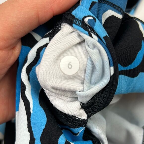 Lululemon Wunder Under High Rise Yoga Pants Leggings Beach Blanket Blue Ice sz 6 - Picture 10 of 10